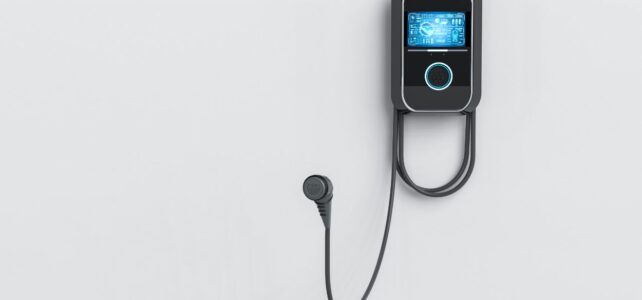 ev charger on a wall
